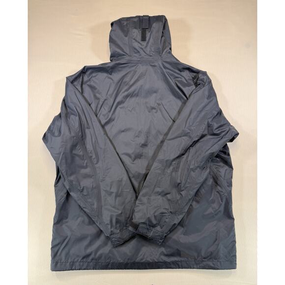 Columbia Jacket Mens Large Black Omni-Tech Waterproof Hooded Rain Coat Shell - Picture 3 of 12